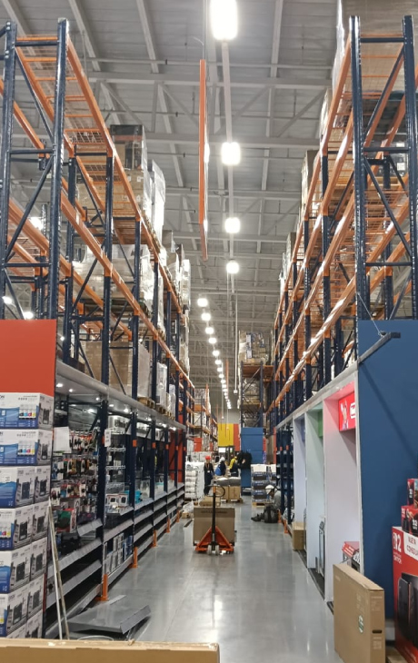 Almacenamiento industrial para tienda de consumo masivo | Proyecto Modultec