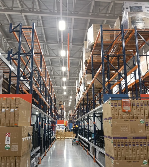 Almacenamiento industrial para tienda de consumo masivo | Proyecto Modultec