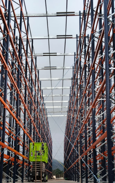 Bodega autoportante para el sector de combustibles | Proyecto logístico Modultec